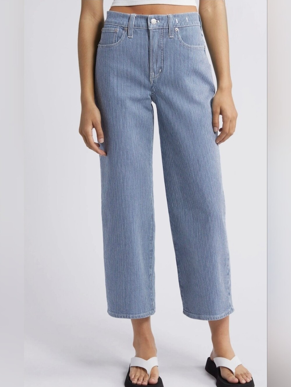 Madewell Perfect Vintage Wide Leg Crop Jeans Sz 30